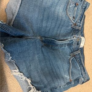 Abercrombie & Fitch High Rise Denim Shorts